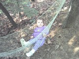 Rachel relaxing in the hammock.