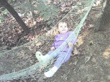 Rachel relaxing in the hammock.